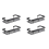 2Pcs Bathroom Shelves No-Drill Wall Mount Storage Rack for Shampoo 1