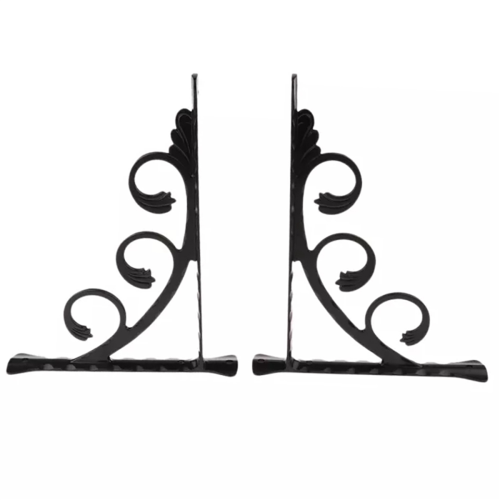 2Pcs Wall Mounted L Shaped Angle Bracket Multifuntional Brace Shelf S 1