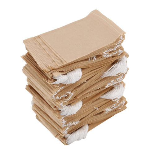 500 Pack Tea Filter Bags,Disposable Paper Tea Bag with Drawstring 1