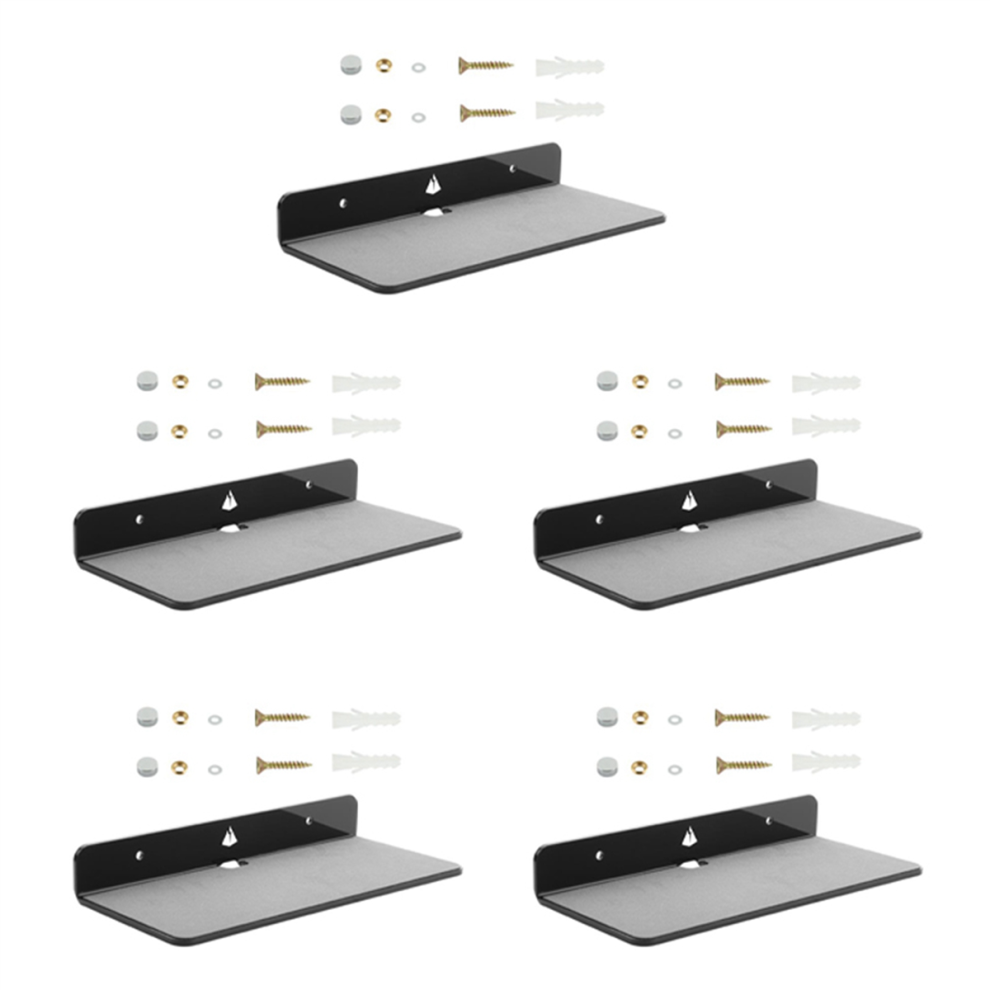 Acrylic Wall Mount Display Shelf For Bluetooth Speaker, Webcam-Black 4712582707005