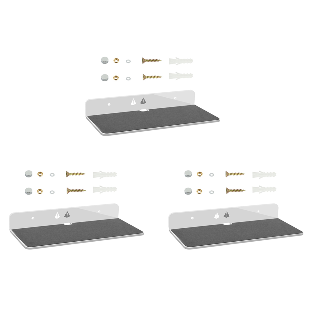 Acrylic Wall Mount Display Shelf For Bluetooth Speaker, Webcam-White 4712582707029