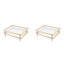 Stackable Food Dryer with Net Wooden Pasta Herb Drying Racks