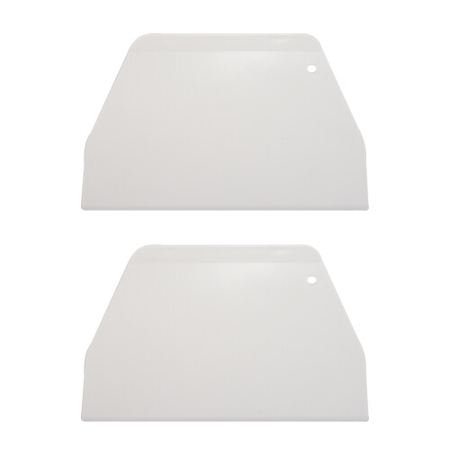 19 cm x 12.5cm Flat White Plastic Cake Decorator Dough Pastry