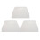 19x12.5cm Flat White Plastic Cake Decorator Dough Pastry Scraper Tool 1