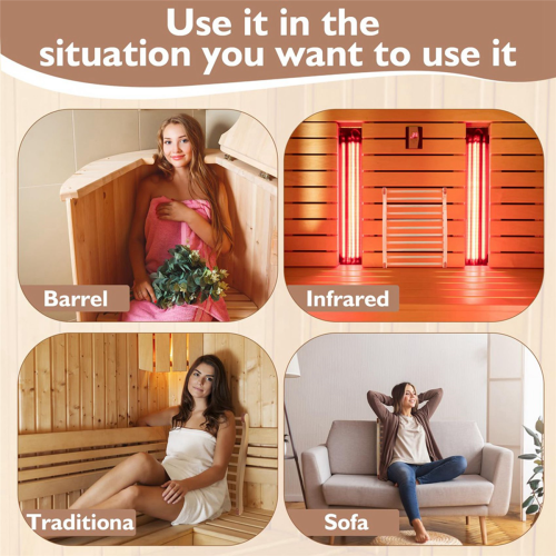 Sauna Backrest, Wooden Sauna Backrest, Ergonomic S-Shaped Backrest 2