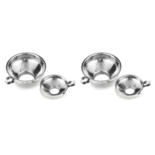 Canning Funnel,2 Pack Stainless Steel Kitchen Funnel Jar Funnel