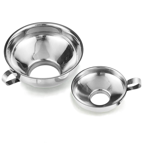 Canning Funnel,2 Pack Stainless Steel Kitchen Funnel Jar Funnel 2