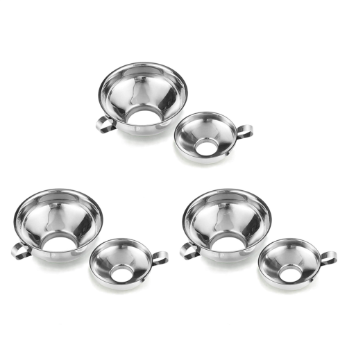 Canning Funnel,2 Pack Stainless Steel Kitchen Funnel Jar Funnel