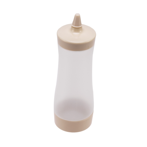 Squeeze Bottle Kitchen Accessories Gravy Plastic Beige + Transparent 1