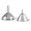 3Pcs Multifunctional Stainless Steel Funnel Oil Water 6