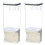 Wall-Mounted Dry Food Dispenser, Transparent Plastic -1500ML 1