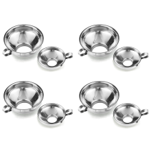 Canning Funnel,2 Pack Stainless Steel Kitchen Funnel Jar Funnel