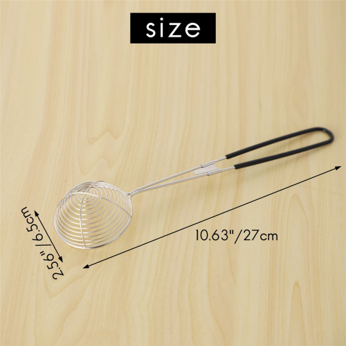 Stainless Steel Strainer Spoons Mesh Skimmer Spoon with Handle 1