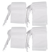 100 Pcs Disposable Empty Tea Bag String Heat Seal Filter Paper