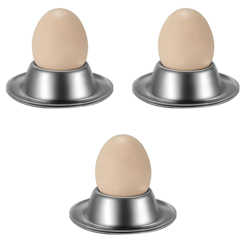 2 Pack,Stainless Steel Egg Cups for Hard Boiled Egg,Kitchen Display
