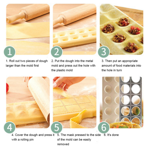2X Pasta Mold for Perfect Attachment and Shape Large Ravioli Maker 2