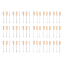 Stainless Steel Fondue Forks with Oak Wood Handle , 9.5Inch