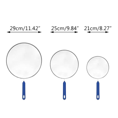 3 Pack Grease Splatter Screen for Frying Pan Cooking,Stainless Steel 1