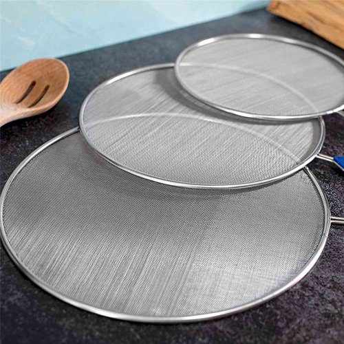 3 Pack Grease Splatter Screen for Frying Pan Cooking,Stainless Steel 2