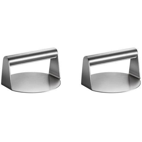 Stainless Steel Burger Round Smash Burger with Handle