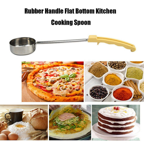 Pizza Spread Sauce Ladle Spoon with Long Rubber Handle Cooking Tools 2