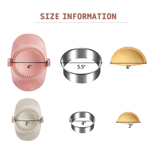 Dumpling Maker, Dumpling Dough Mold Set with Ring Cutter Spoon 1