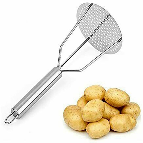 Stainless Steel Potato Masher with Handle for Creamy Mashed Potato 1