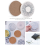 Ceramic Stone with Cork Backing Non-Slip Table Mat for Set of 6 5