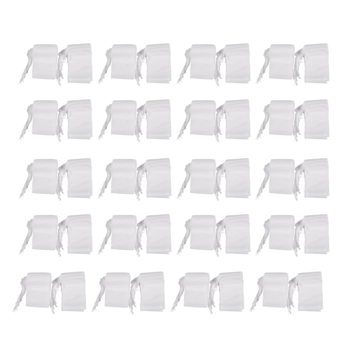 100 Pcs Disposable Empty Tea Bag String Heat Seal Filter Paper 1