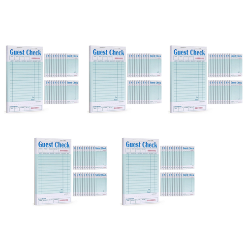 Guest Checks Book 20Pack, Server Note Pads, 1000 Count Total