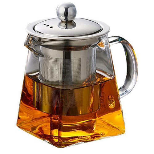 Thickened Glass Teapot Heat Flower Tea Pot Bubble Tea Pot 1