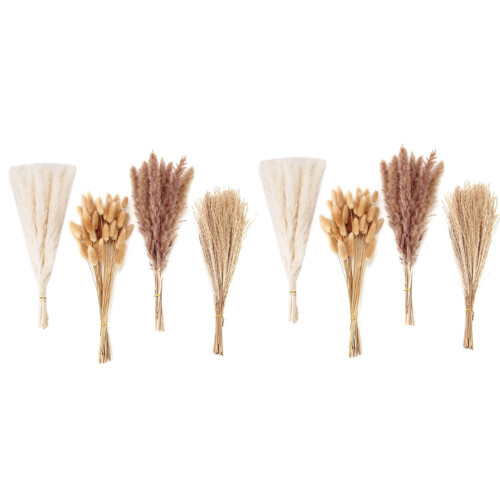 100 PCS Dried Pampas Grass Decor Bouquet for Wedding Party Boho Decor