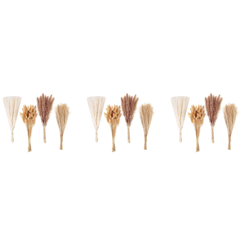 100 PCS Dried Pampas Grass Decor Bouquet for Wedding Party Boho Decor