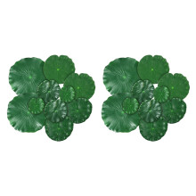 20 Pieces 5 Kinds Artificial Floating Foam Lotus Leaves Lily Pond