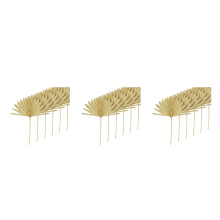 6Pcs Natural Dried Palm Fans Dried Flower Bouquet Wedding Decors