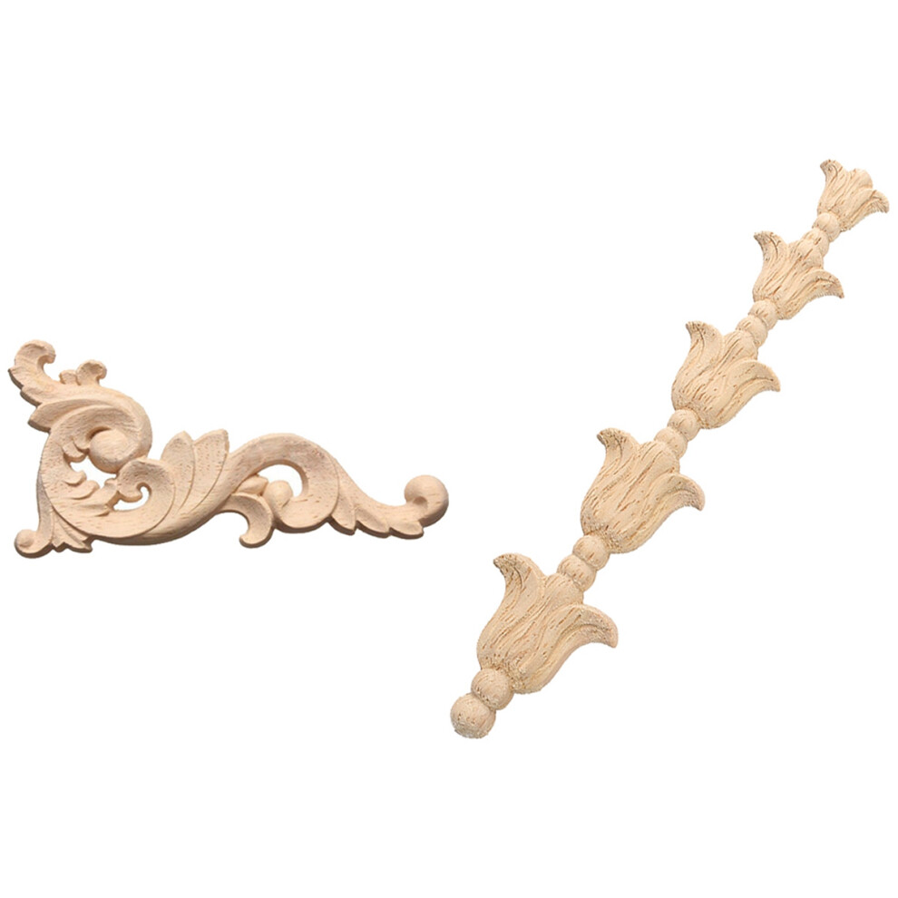 Wood Carved Corner Applique Unpainted For Decor-image-OPC-PJ8ZDRM-NEW