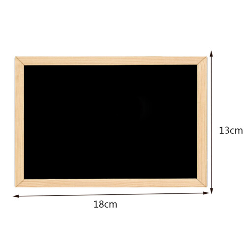 Double-Sided Blackboard Wooden Crafts Wooden Frame Small Blackboard 1