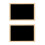 Double-Sided Blackboard Wooden Crafts Wooden Frame Small Blackboard 1