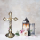 Standing Crucifix with Base for Home and (Gold) 3