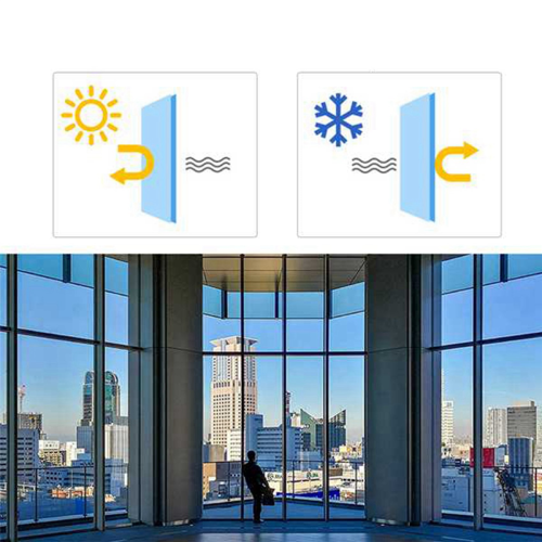 One Way Mirror Window Film Sun Blocking Glass Sticker 2
