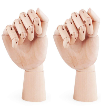 Wood Artist Drawing Mannequin Flexible Fingers 10 nich Right Hand