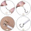 Curtain Wire and Hooks Set, 3 Meters Net Curtain Wirewith 8Pcs Hooks 3