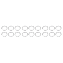 50 Curtain Eyelet Rings Nanoscale Low Noise Roman Ring (Silver)