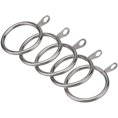 40 Pcs Metal Curtain Ring for Curtains,32 Mm Inner Diameter (Silver) 2