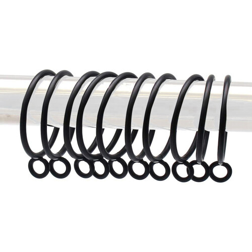 40 Pack 1.5 Inch (38Mm) Inner Diameter Metal Curtain Rings 2