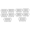24 Pack Metal Curtain Rings, 30mm Internal Diameter Eyelets, Silver 1