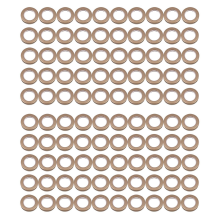 50 Pack Curtain Grommet, Inner Diameter 43mm Ring (Coffee)