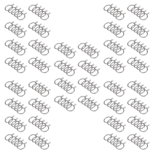 40 Pcs Metal Curtain Ring for Curtains,32 Mm Inner Diameter (Silver)