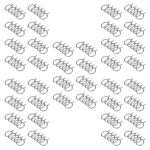 40 Pcs Metal Curtain Ring for Curtains,32 Mm Inner Diameter (Silver)