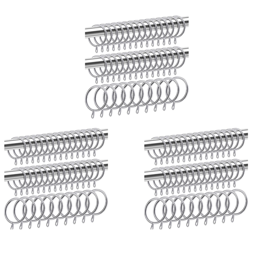 40 Pcs Metal Curtain Ring for Curtains,32 Mm Inner Diameter (Silver)